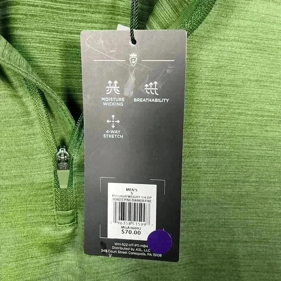 Walter Hagen P11 Lightweight 1/4 Zip Pullover Mens Small NEW - Picture 3 of 4